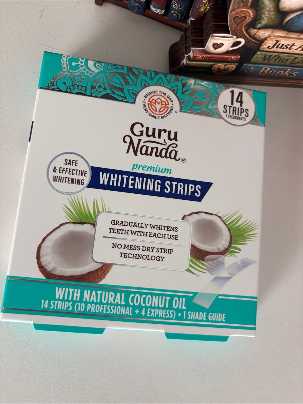 Premium Whitening Strips - Coconut Oil (Teal/White)